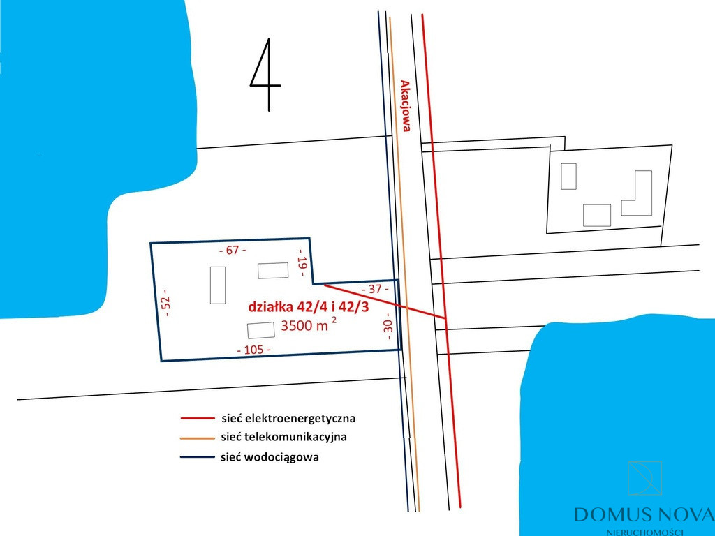 Plot Sale Wręcza Akacjowa 4