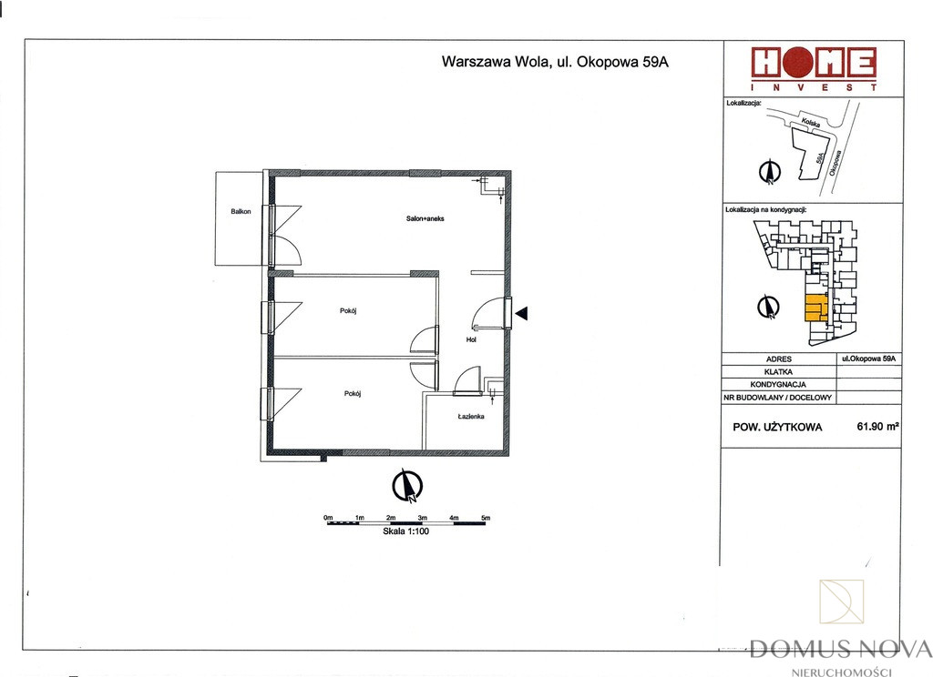 Apartment Rent Warszawa Wola Okopowa 19