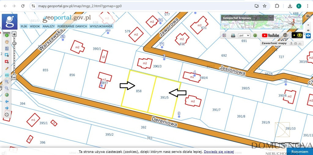 Plot Sale Hipolitów Dereniowa 3