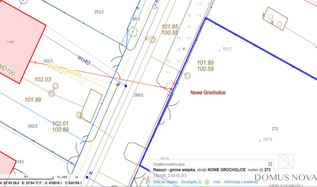 Działka Sprzedaż Nowe Grocholice Partyzantów 7